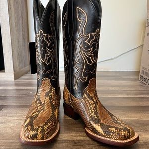 J.B Dillon Snake Skin Boots- Brand New